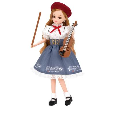 TAKARA TOMY Licca-chan Dress LW-19 Violin Lesson Dress-up Play Toy Ages 3+