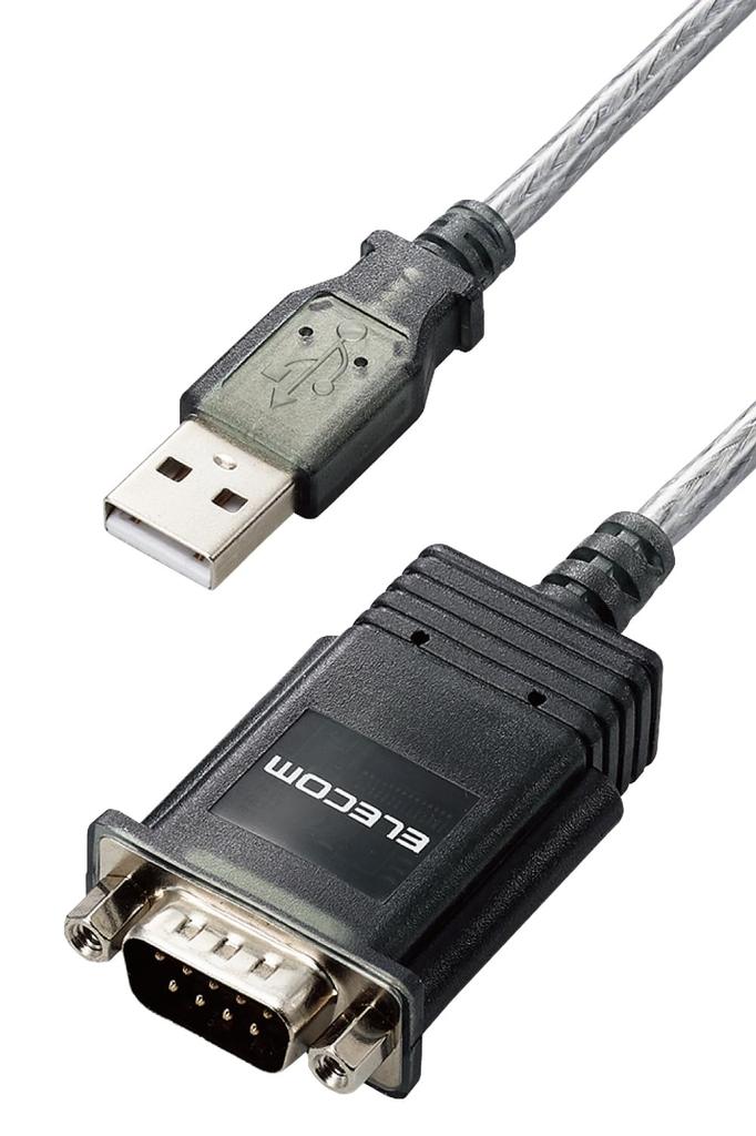 ELECOM RS232C USB Conversion Cable 50cm Serial Conversion Triple Compatible with Windows 11 and Other [USB-A & D-Sub 9-pin] Cable, Shielded, Devices,