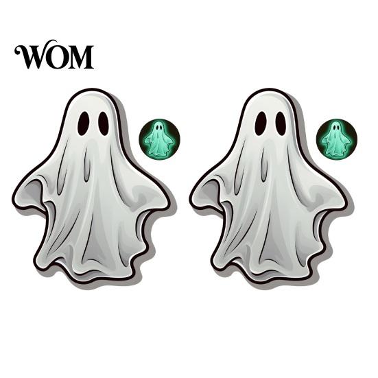 Waterproof PVC Wall Decor Luminous Ghost Stickers for Halloween Decoration, Glow in The Dark Decals Indoor Outdoor Glass Door Windows And Doors,