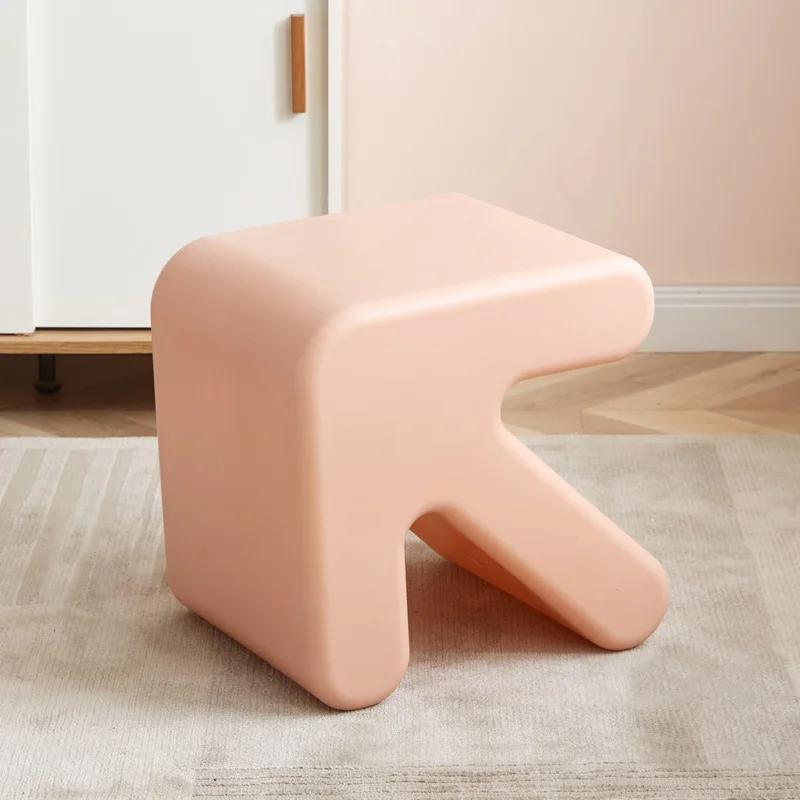 Living Room Chair Arrow Stool Kitchen Stool Bathroom Shower Chair Mobile Salon Nordic Modern Thickened Plastic Low Shoe Changing