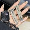 Pearl Beaded Bracelet for Apple Watch Band 49/46/45/44/42/41/40/38mm Women Chic Diamond Metal Wristband Strap for iWatch S10 9 8