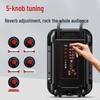 Aigo Tragbarer Outdoor Bluetooth Karaoke-Rollwagenlautsprecher CN-Stecker (Adapter enthalten) (CN-Version)