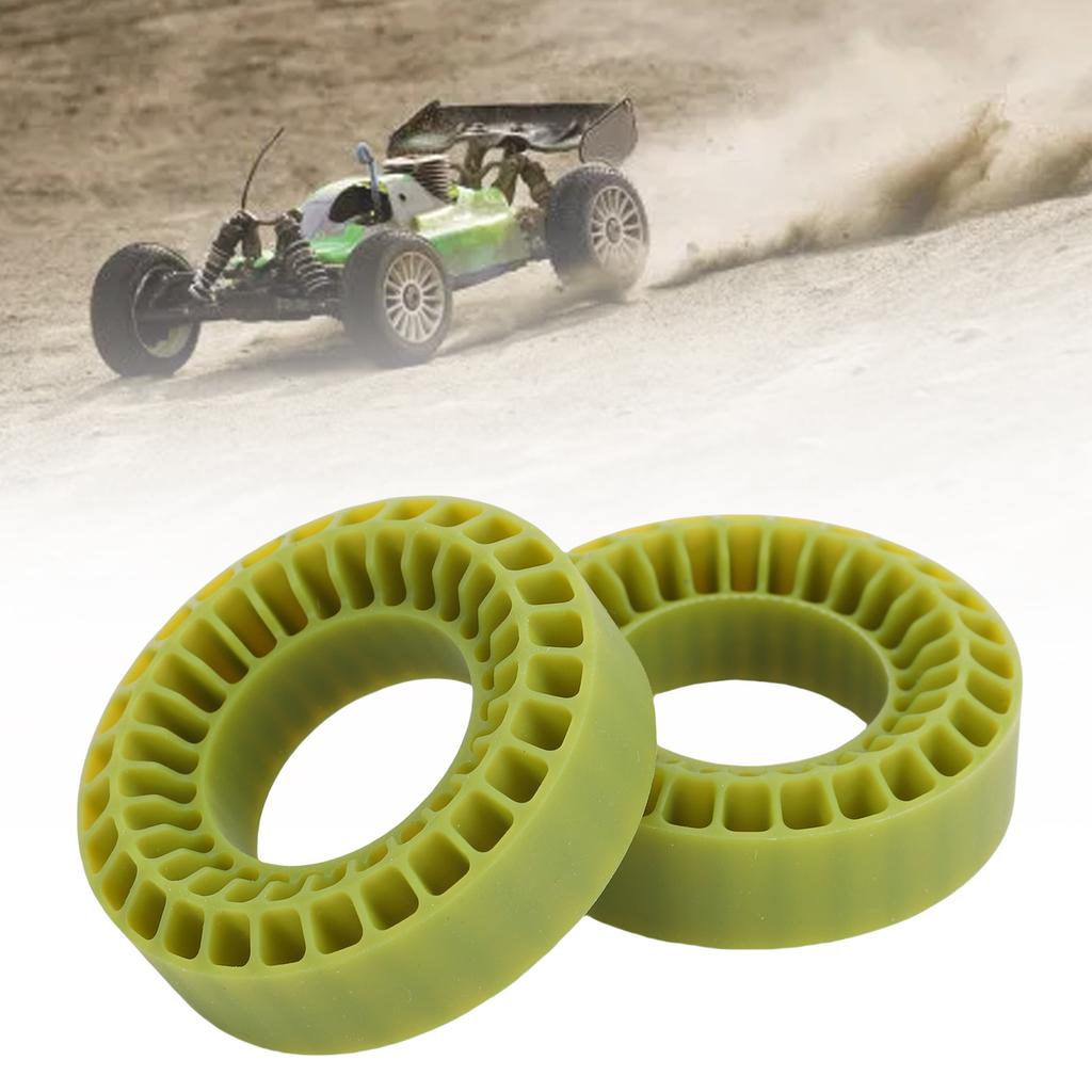 2pcs Water Proof Silicone Tire Inserts for 1.0in Tires RC Tire Inserts Dual Layer Hollow Structure 55x20mm
