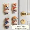 Pressure Relieving 3D Adhesive Dog Sticker Shiba Inu Design Suitable for Preventing Car Door Collisions Home Decoration