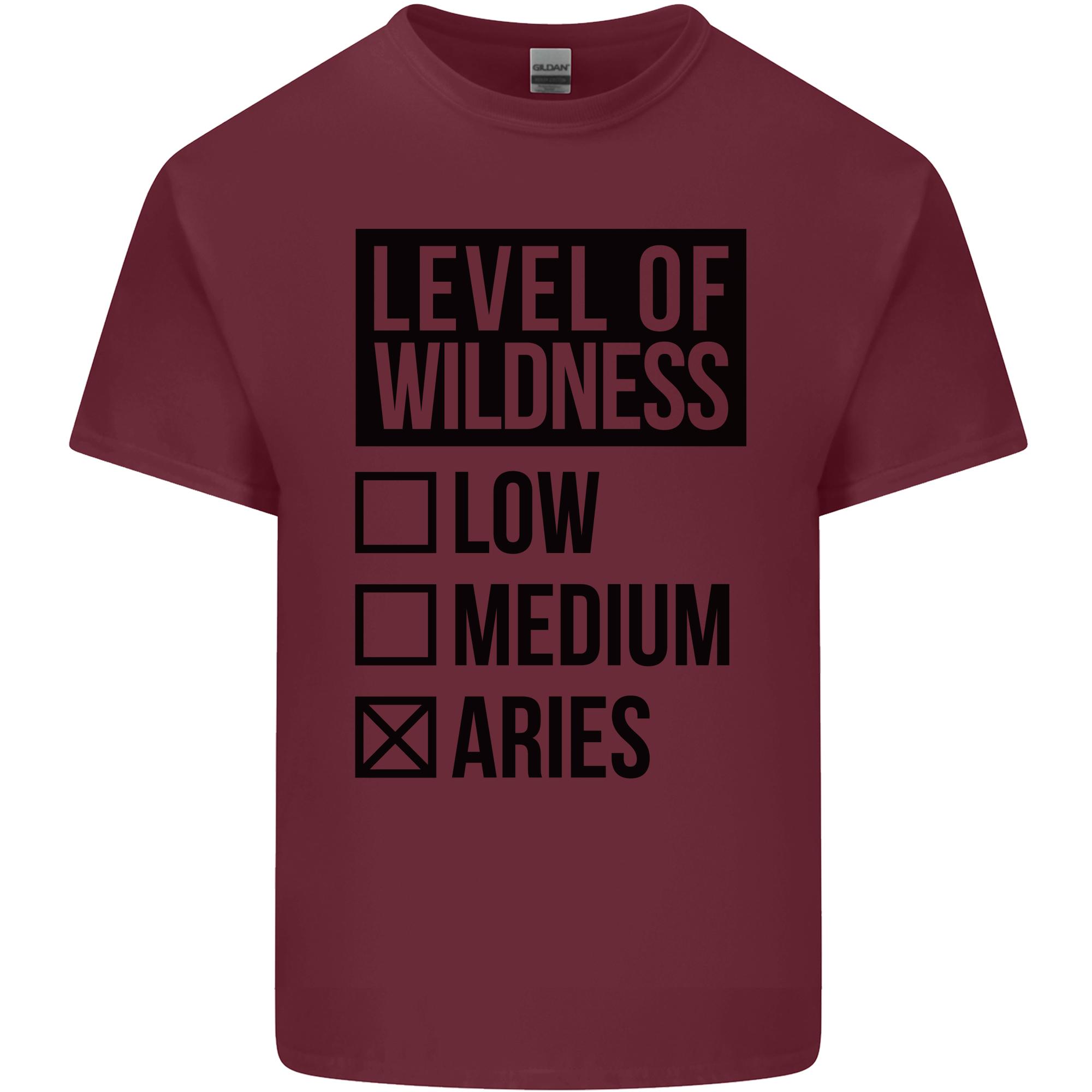 Levels of Wildness Aries Unisexs Light Cotton TShirt S