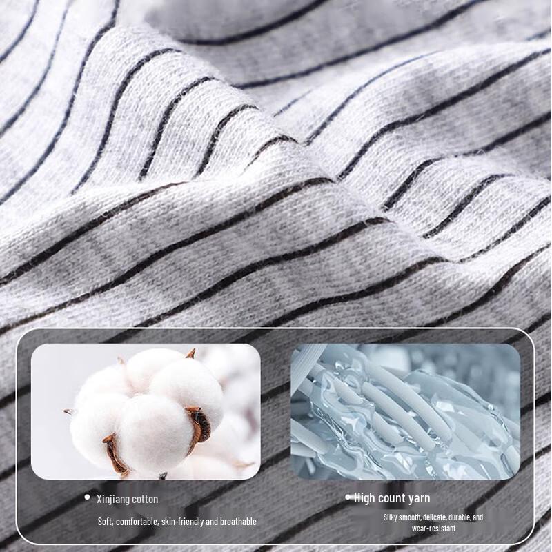 Men's Baobao Cotton Antibacterial Boxer Briefs 4-Pack