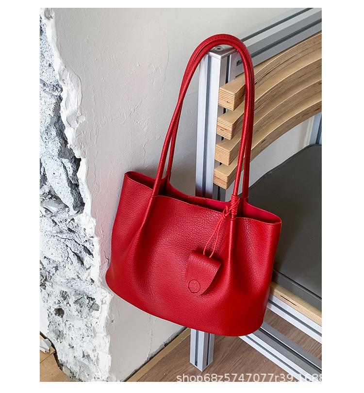 Large-capacity Bag Women's 2025 Summer New Shoulder Messenger Bag Popular This Year, Mother and Child Bucket Bag