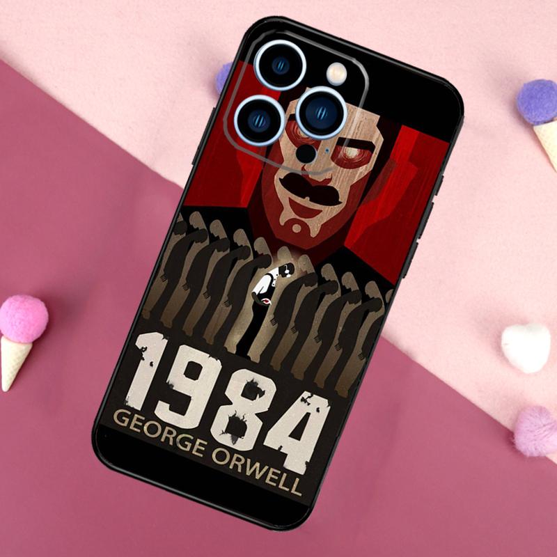 1984 George Orwell Case For iPhone 16 15 Pro Max 11 12 13 Mini 14 15 Pro Max 16 Plus XR 16e Phone Back Cover