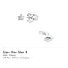 Pandora 925 Sterling Silver Synthetic Cubic Zirconia Earrings Women's Silver 290597CZ