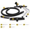 CHARLES BARNES Vacuum Cleaner Accessories Dust Collection Water Squeegee Head Length Flat Nozzle Hose Steel Pipe Dust Insulation Dust Bag Neutral