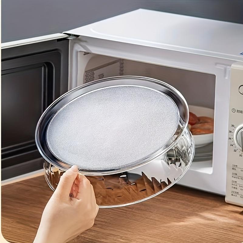 [Heat-Resistant Microwave Cover] 1pc Heat-Resistant 200°C Microwave Splash Guard Cover - Multi-Functional 360° Splash Guard, Food Insulation Lid