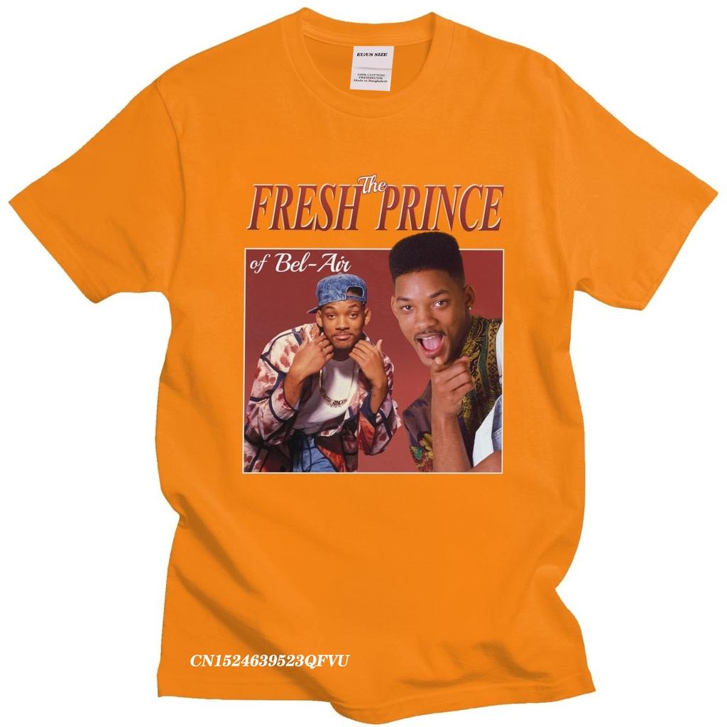 Funny The Fresh Prince Of BelAir Tshirt Men Camisas Men 90s Style Will Smith TV TShirt Carlton Banks Fan Cotton Tee