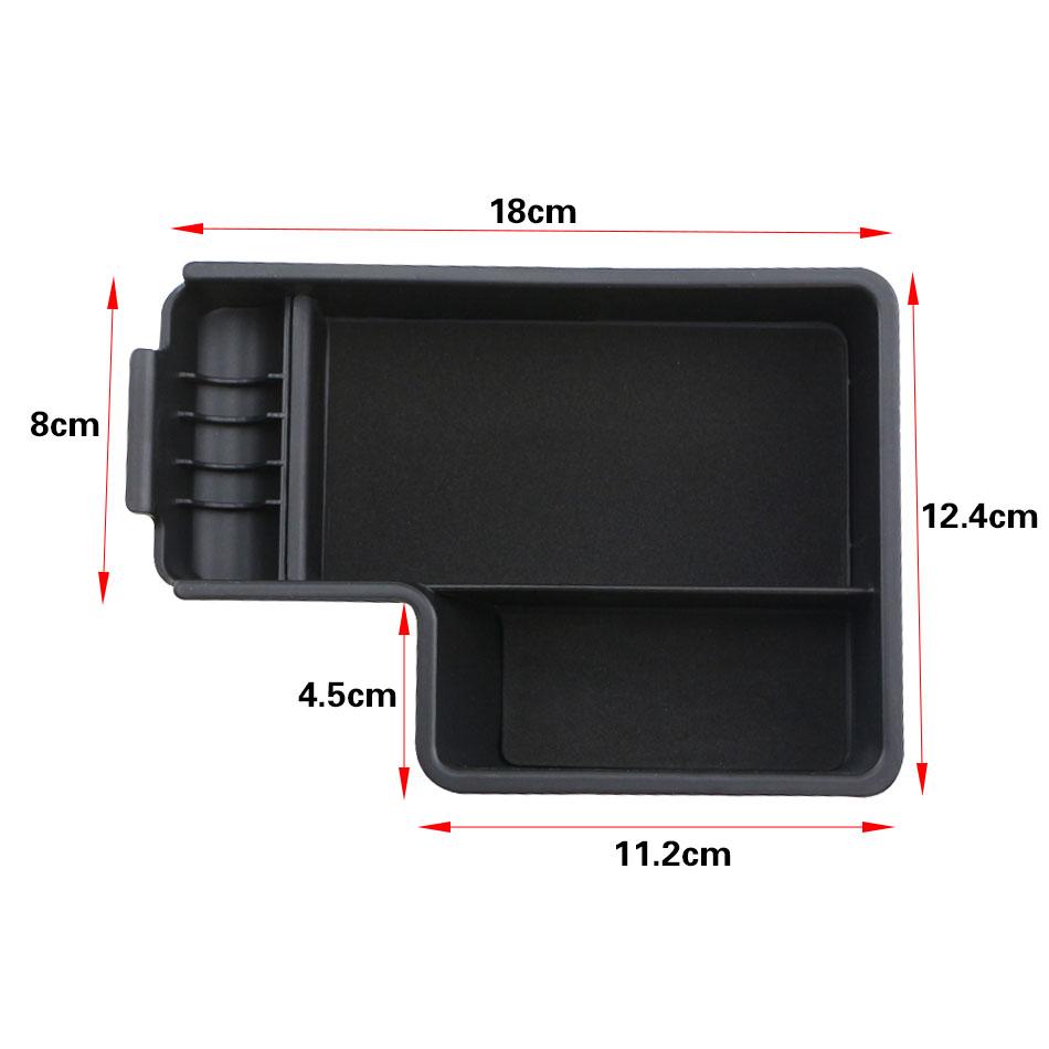 ABS Armrest Storage Box for Volkswagen VW Golf 6 MK6 R20 GTI SCIROCCO Jetta MK5 LHD Central Container Holder Tray