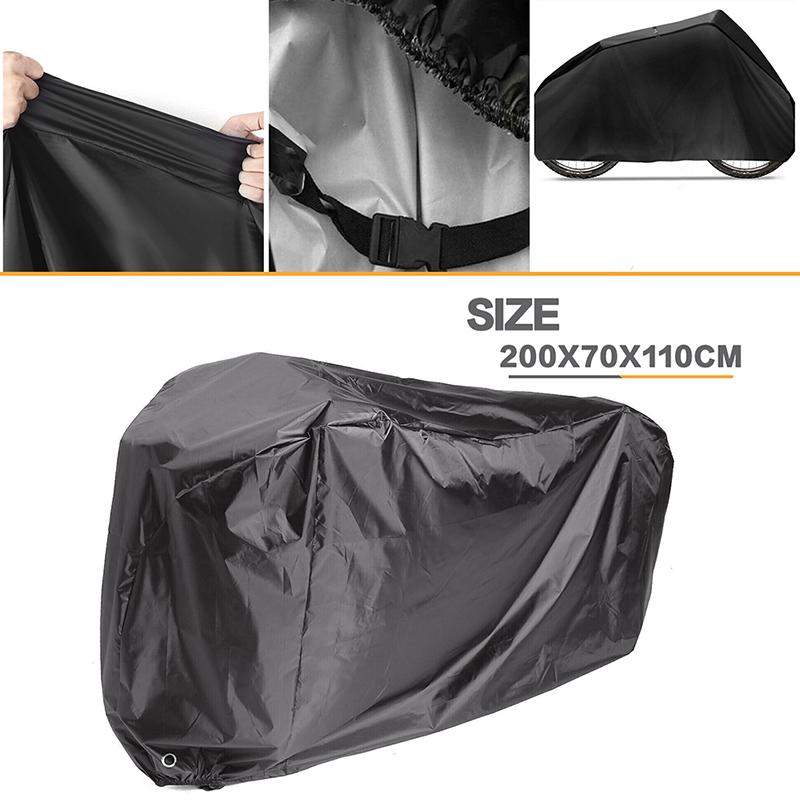 Waterproof Bicycle Covers Dustproof Bike Tent Multipurpose Protective Sleeve XL Size Case Snow Rain UV Protector Black