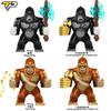 King Kong Gokila Kids Anime Figurine Superhero Building Blocks Kid Gift Assembling Toy Model Mini Movies Characters Figurine Bricks