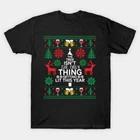 Funny Beer Drinking Ugly Xmas Christmas Sweater Made in Australia T-Shirt S