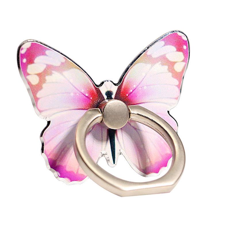 Butterfly Cartoon Ring Buckle Phone Stand - Cute & Creative for Women