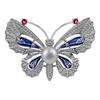 Enamel Painted Butterfly Brooch High-End Women'S Retro High-End Corsage Pin Luxury Suit Versatile Accessories