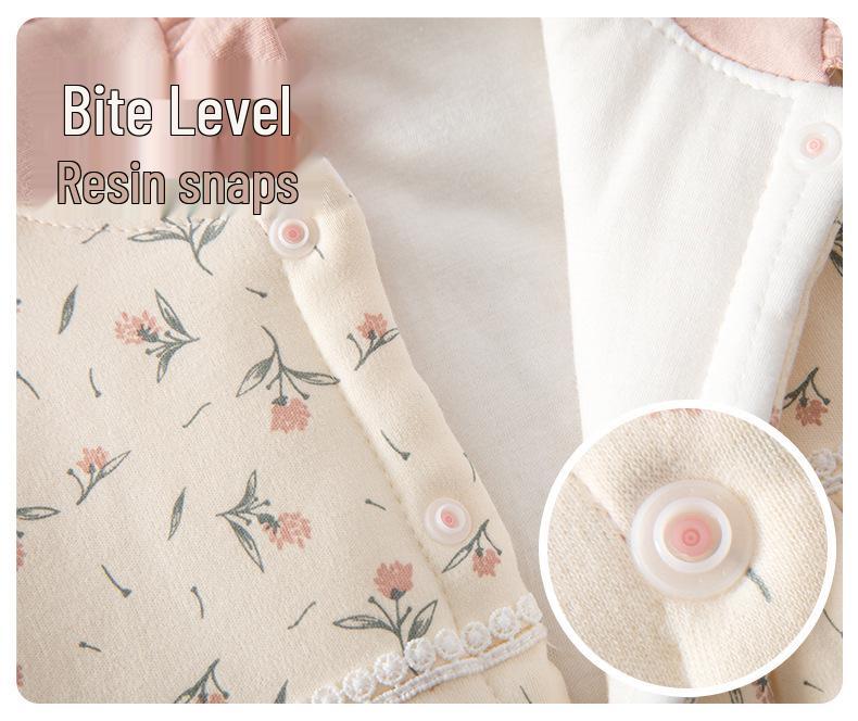 Thickened Infant & Toddler Winter Clothing Set: Cotton-Padded Newborn Pajamas & Children's Homewear for Autumn (Size 90)