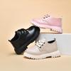 Fashion Girls Shoes Spring New British Style Kids Leather Shoe Anti Slip Child Performance Shoes Soft Soled Girl Casual Shoe