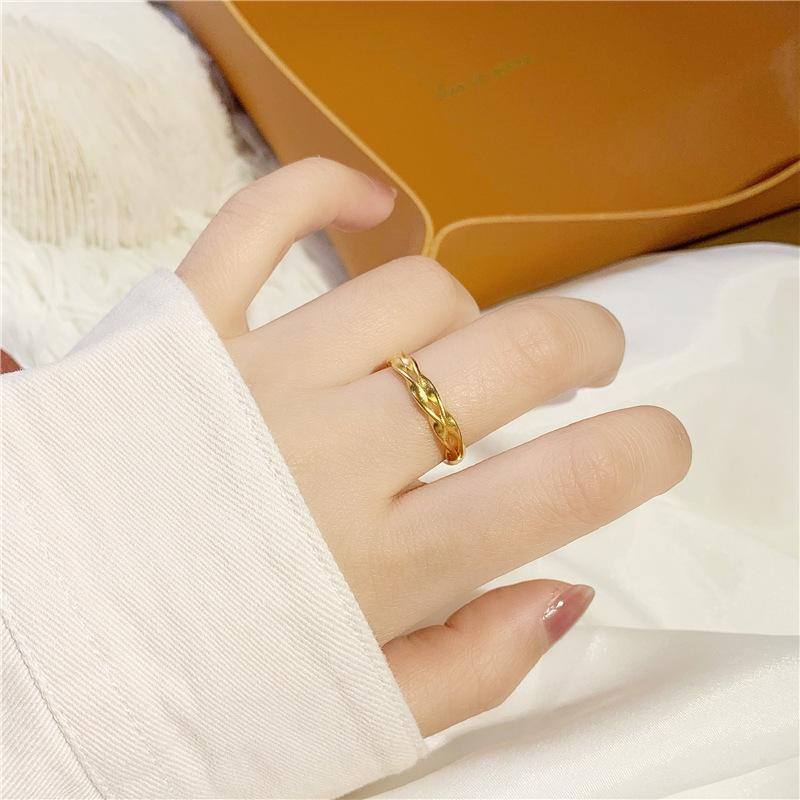 Gold Heart-Shaped Bow Ring - Valentine's Day Special