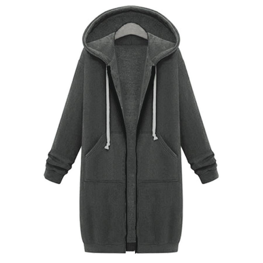 Fall Winter Women's Sweatshirt Long Sleeve Hoodie Coat
