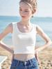 2026 Summer Slim Spicy Girl Style Camisole Vest – Women's Round Neck Sleeveless Top