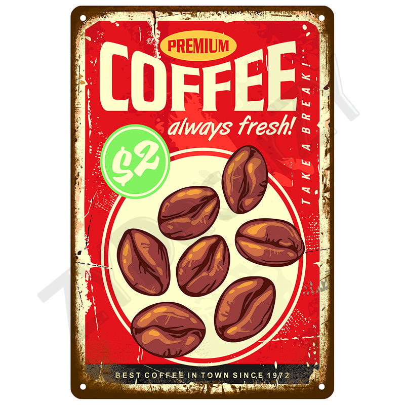 Retro Tin Sign Vintage Metal Signs Plates Posters House Interior Bathroom Wall Art Mural Aesthetic Room Home Decor Decorations