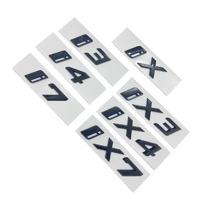 3D ABS Black Silver for BMW I3 Rear Label IX4 Digital Label IX3 Letter Label IX7 Rear eDrive Four-wheel Drive Modification Side