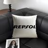 RRepsol Logo Kissenbezug Natürlicher Leinen Bio-Stoff Beidseitiger Druck Sofa Heimdekoration Geschenk Kissenhülle