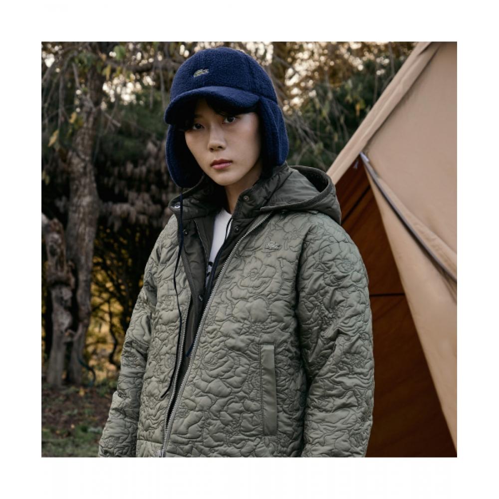 

LacoSte Women S Flower Quilted Jacket [khaki] 034