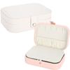 Portable Jewelry Box Earring Ear Stud Ring Necklace Holder Storage Organizer Case