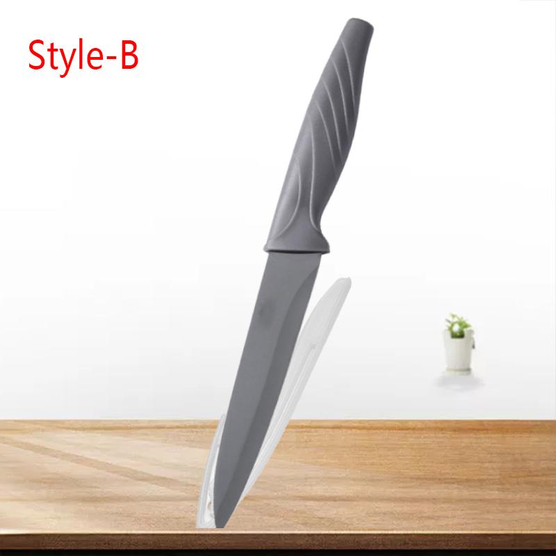 Three-color Fruit Knife Sharp Pocket Kitchen Fruit Knife Stainless Steel Knife with Non-slip Handle Paring Knife Cooking Cutter