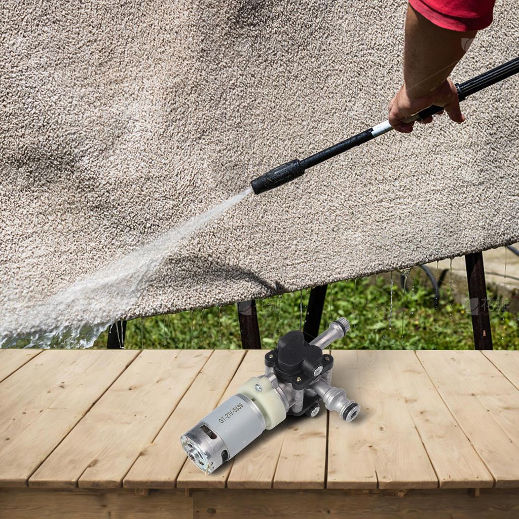 21V Cordless Plunger Pump for High Pressure Cleaning Machine Compatible with Most Pressure Washers and Garden Hoses