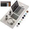 Large Size Office Desk Protector Mat PU Leather Waterproof Mouse Pad Desktop Keyboard Desk Pad Gaming Mousepad PC Accessories