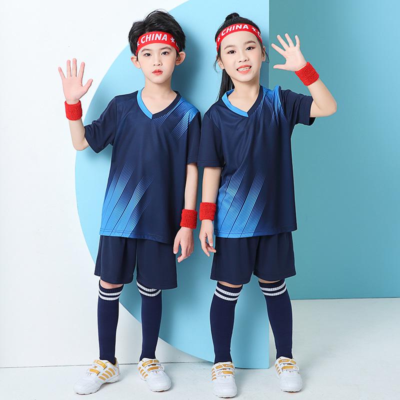 Conjunto de Uniforme de Fútbol de Secado Rápido para Niños para Competición Deportiva Escolar