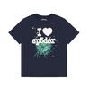 Spider Web Print Loose Fit Unisex Streetwear Short Sleeve T-Shirt Casual Cotton Tee Teens