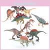 Miniature Realistic Dinosaur Figurines Set Featuring Various Models Crafted From Durable Pvc Material
