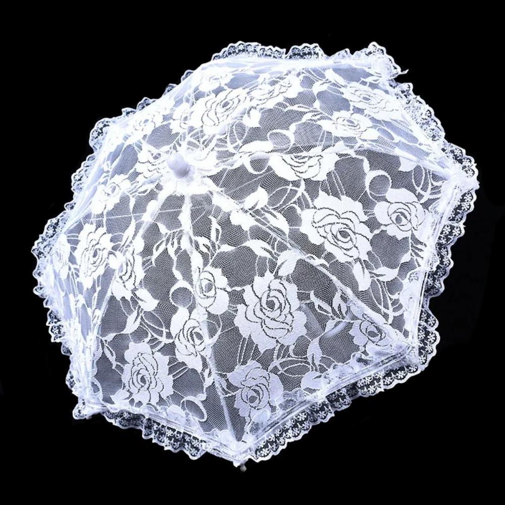 Elegant Lace Women's Lace Umbrellas Hollowed Out Wedding Decoration Props  Wedding Party Supplies