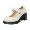 Fashion AIYUQI Women's High Heels 2025 Autumn New Genuine Leather Mary Jane Shoes Women Stylish Platform Dress Shoes Women