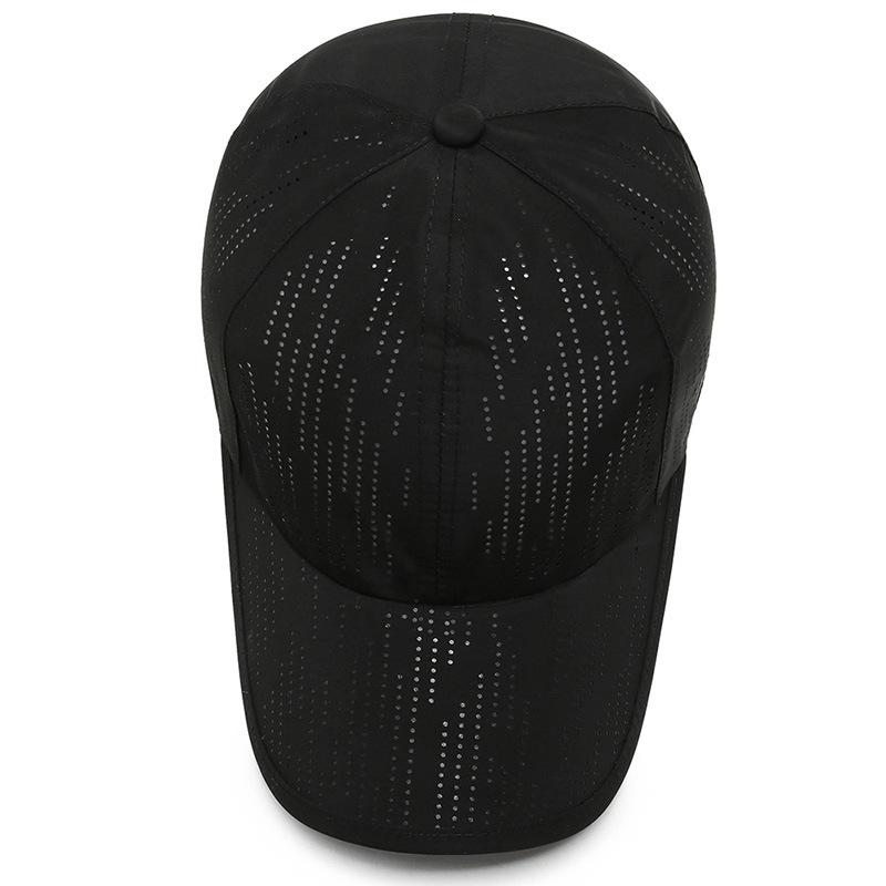 Summer Laser Punching Sun Hat Quick Drying Hat Men and Women Travel Breathable Sun Hat Outdoor Sports Baseball Hat