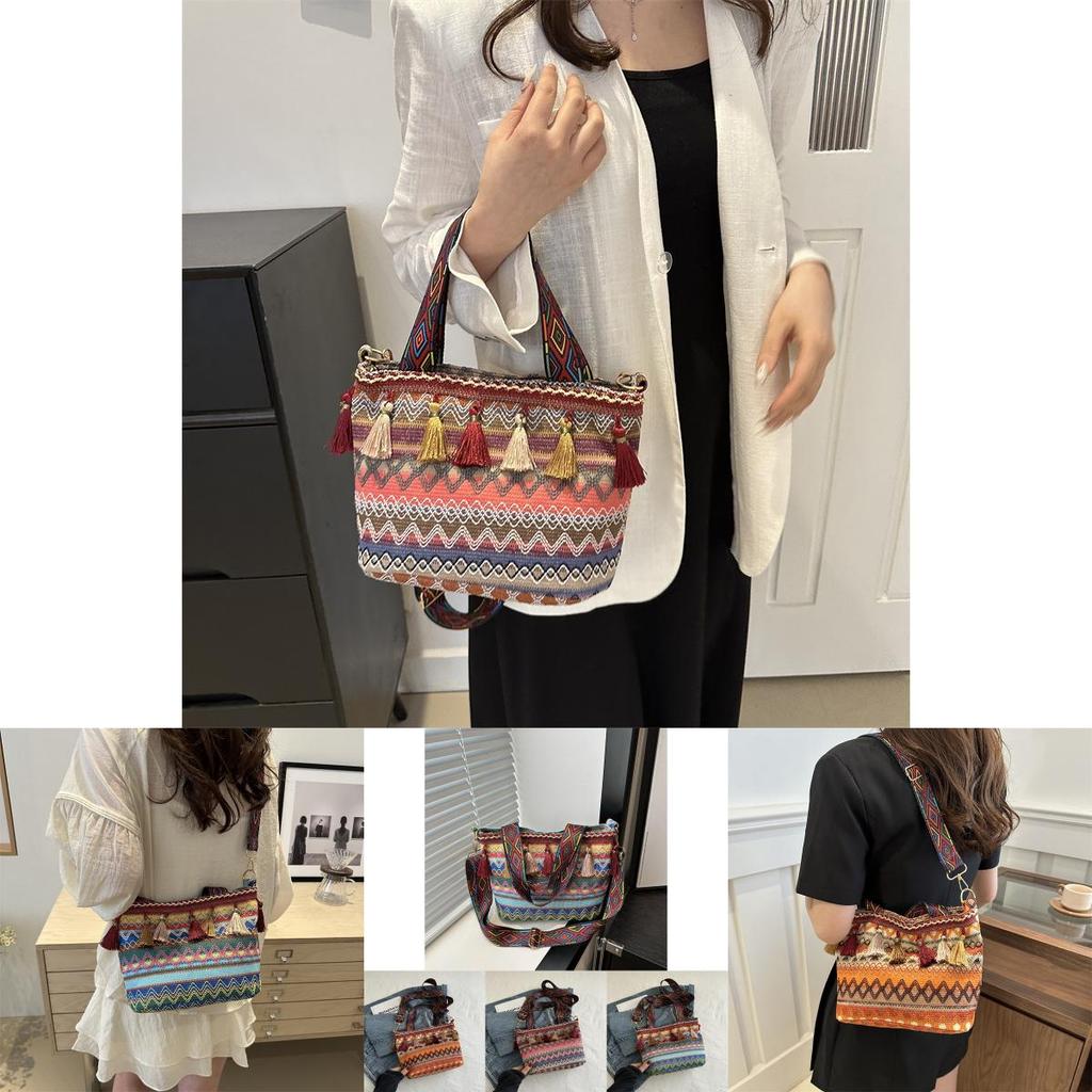 Stylish Versatile Medium Capacity Tote Bag For Women In Fashionable Canvas With Bucket Shape