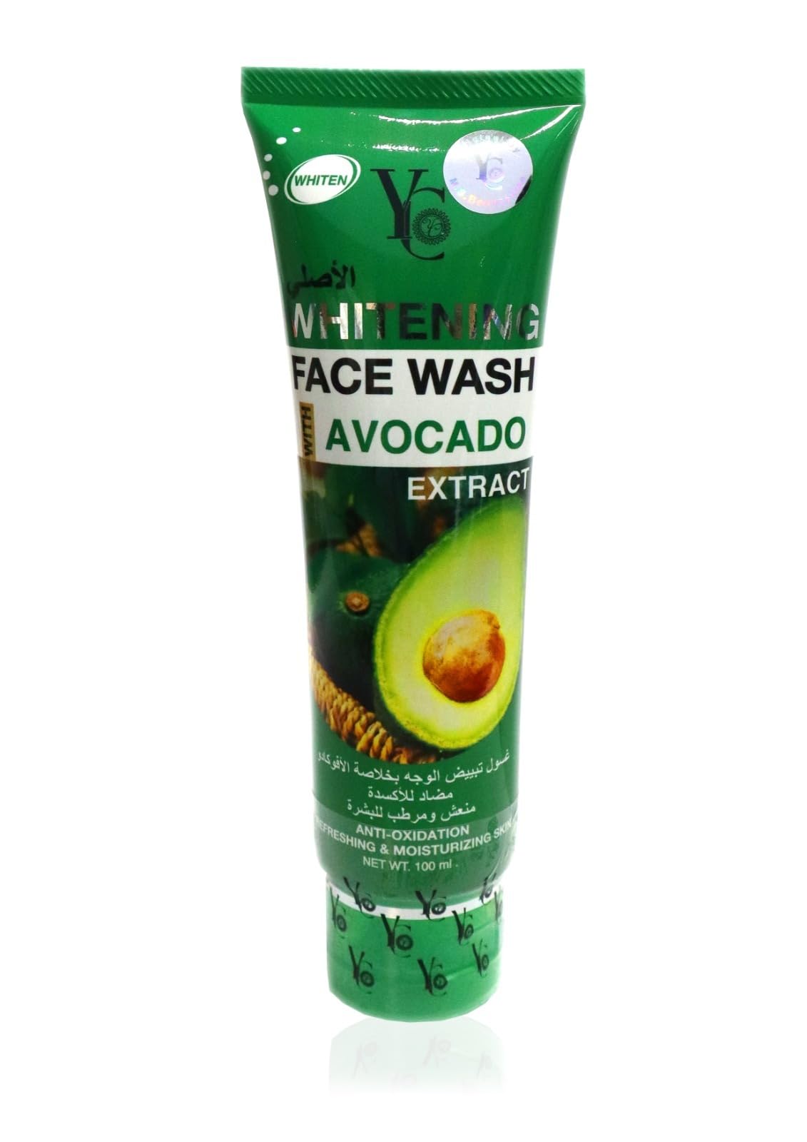 YC Whitening Face Wash with Avocado Extract, Anti-Oxidation, Refreshing & Moisturising, 100 ml