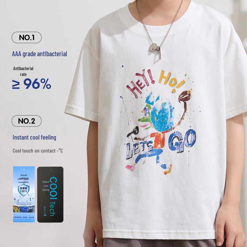 Kids' Cool-Touch Cartoon Print Short Sleeve T-Shirt
