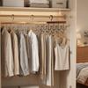 Wall Mounted Wooden Sling Hanger Large Capacity Space Saving Camisole Clothes Hanger with 18 Hooks 360 Degrees Rotating