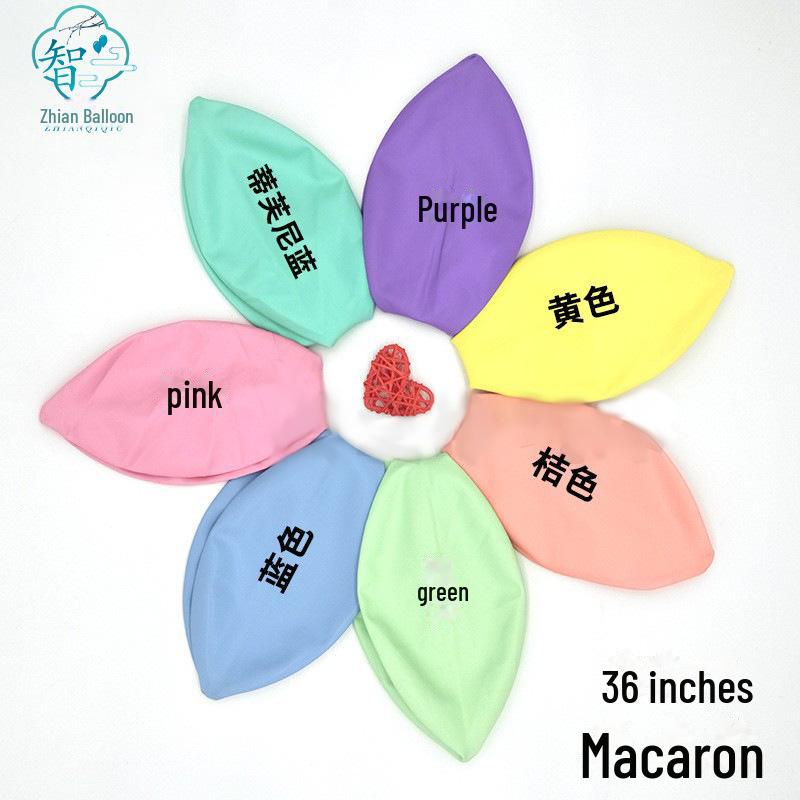36-Inch Thickened Latex Round Macaron Balloon for Birthday Party Decoration