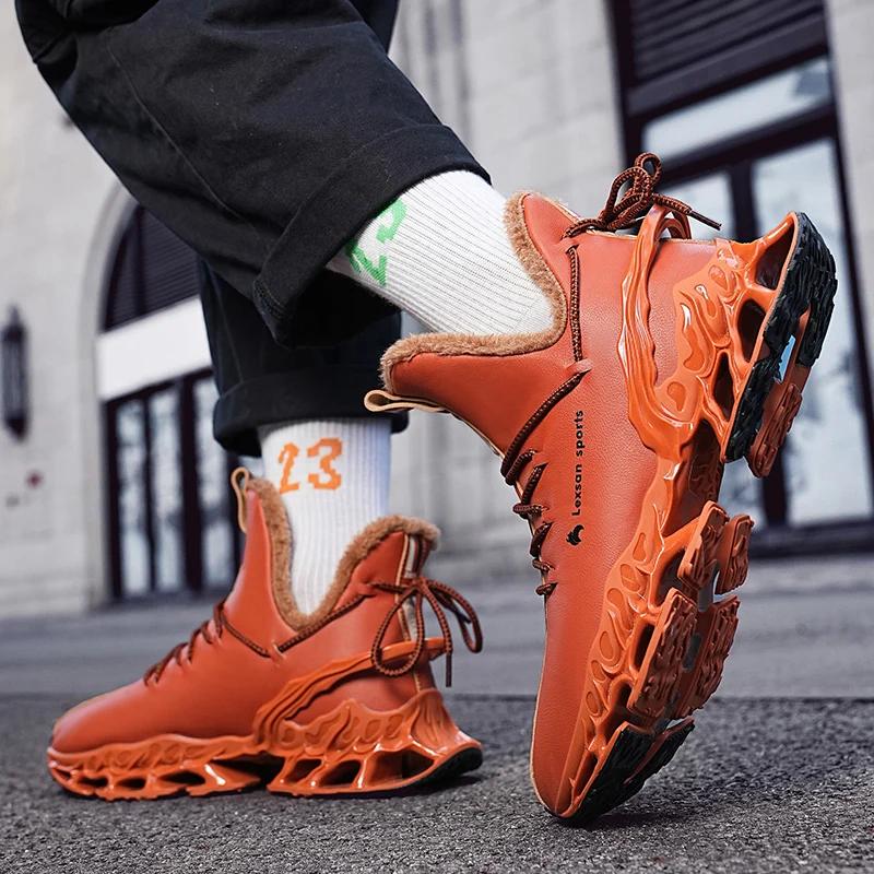 Men Boots Winter Warm Shoes Waterproof Plush Sneakers Male Tenis Shoes Fur Boots Men Sneakers Winter Boots for Men