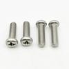 500/320pcs 304 Stainless Steel Cross Round Pan Head Phillips Machine Screw Button Head Cap Cross Bolt M1 M1.2 M1.4 M1.6 M2.5 M3