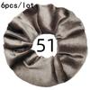 6pc/lot Scrunchies Velvet Scrunchies Hair Accessories For Women Elastic Bands Elegant Ponytail Solid Colors White Black Coffee