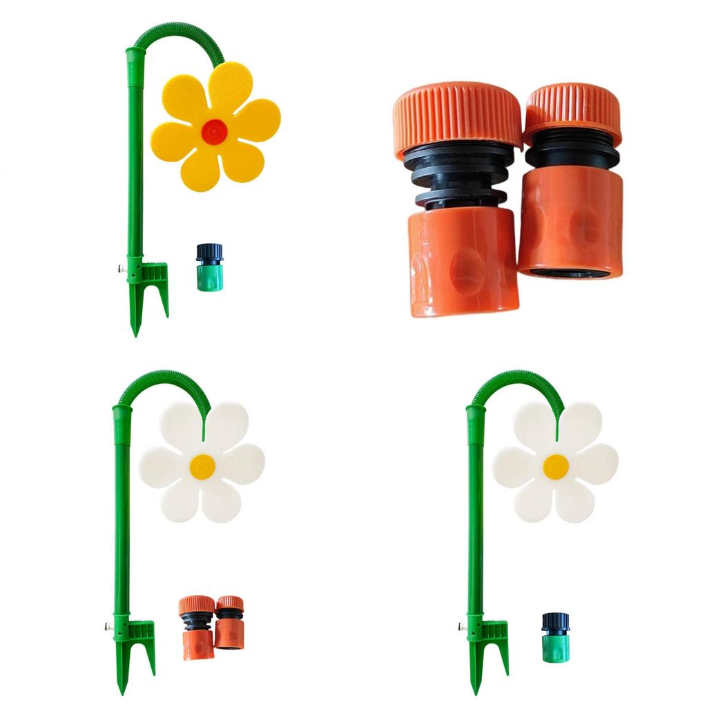 Daisy Sprinkler Head With Rotating Nozzle For Garden Watering And Childrens Play